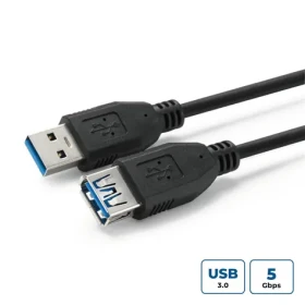 MicroConnect kábel USB3.0 A (M) - USB3.0 A (F) 2m čierna / 5000Mbit/s (USB3.0AAF2B)