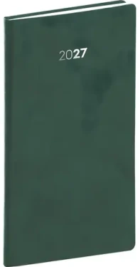 NOTIQUE Balakon 2027 zelený / Vreckový diár / 9 × 15,5 cm