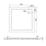MEREO Mereo Kora Lite sprchový set: sprchovací kút 90x90x185 cm, chróm ALU, sklo číre, 90 cm, vanička, sifón CK34123ZN