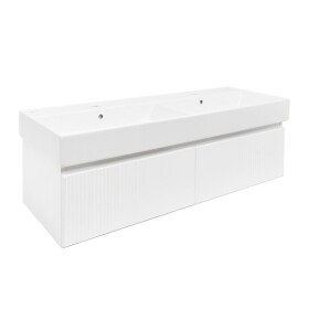 Kúpeľňová skrinka s umývadlom SAT Evolution 118x30x44, 8 cm biela mat SATEVO120WMU2 SATEVO120WMU2