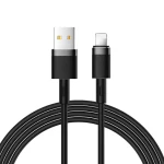 Joyroom Liquid Silicone Data Cable Nabíjací kábel USB-A (M) - Lightning (M) 2.4A 1.2m čierna (6941237171085)