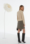 Elegantná kožená bunda JAC0400 beige - Monnari 36