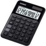 Casio MS-20UC-BK stolná kalkulačka čierna Displej (počet miest): 12 solárny pohon, na batérie (š x v x h) 105 x 23 x 149.5 mm; MS-20UC-BK