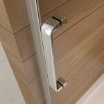 H K - Obdĺžnikový sprchovací kút AIRLINE, 100x90 cm s jednokrídlovými dverami s pevnou stenou vrátane sprchovej vaničky z liateho mramoru SE-AIRLINE10090 / THOR-10090