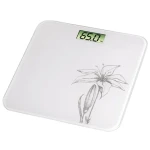 Xavax Liliana osobná digitálna váha biela s ľaliou / 150 kg (95301-X)
