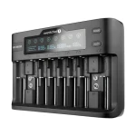 EverActive UC-800 čierna / Nabíjačka pre Ni-MH a Li- ION batéria / AA / AAA / 9V / LCD displej / až 10 batérií (UC800)