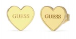 Guess Slušivé pozlátené náušnice Srdce JUBE02171JWYGT/U