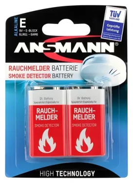 Ansmann Smoke Detector / Batéria / Alkalická / 9V / 6LR61 / Blister (1515-0006)
