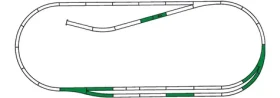 Roco 42011 Line - Sada koľají C (paralelný úsek) s podložím