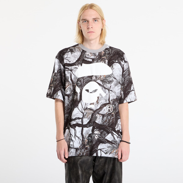 Tričko A BATHING APE Tree Edge Camo Ape Face Relaxed Fit Tee UNISEX White S