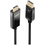 LINDY prepojovací kábel Konektor DisplayPort, Zástrčka HDMI-A 0.50 m čierna 40924 Kábel DisplayPort; 40924