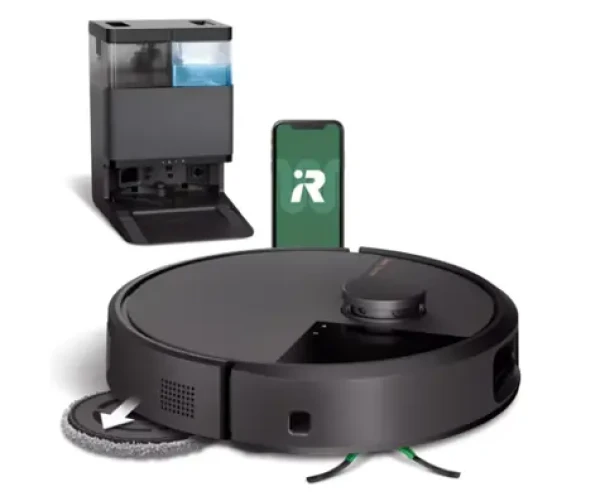 IRobot Roomba PLUS 505 Combo + AutoWash dock čierna / Robotický vysávač / WiFi / vysávanie mopovanie / 5000 mAh (N185040)
