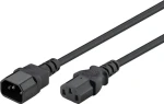Goobay 39203 čierna / Predlžovací napájací kábel / IEC C14 (M)-C13 (F) / 5 m (39203)