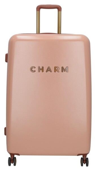 Veľký škrupinový kufor Charm London Capetown L Pink