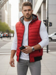 Pánska červená vesta FashionStreet TX4265 XL