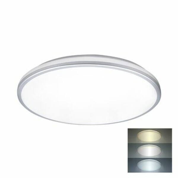 Solight WO797 LED osvetlenie s ochranou proti vlhkosti / IP54 / 24W / 2150lm / 3CCT / 38cm (8592718032845)