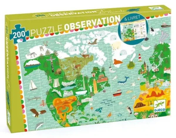 DJECO Puzzle Observation: Okolo sveta