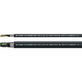 HELU 24423 vedenie ťažnej reťaze M-SPEED 500-C-PUR UL 7 G 0.75 mm² čierna 100 m; 24423