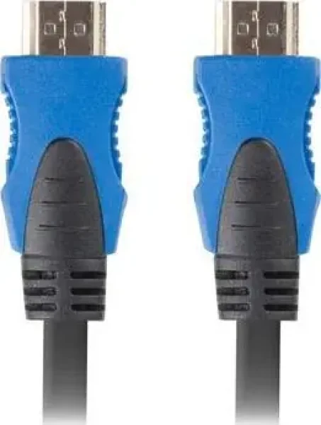 Lanberg CA-HDMI-20CU-0005-BK modrá / Kábel HDMI / 0,5 m (CA-HDMI-20CU-0005-BK)