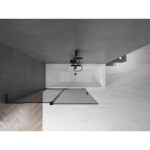 MEXEN/S - Velar L dvojkrídlová posuvná vaňová zástena 120 x 150, grafit, čierna 896-120-003-41-70