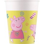 Papierové poháre 200ml Pepa Pig 8ks - Procos