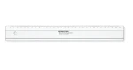 Staedtler Pravítko Plexiglas 30 cm transparentné / Pravítko / tušová hrana / zaoblené hrany (562 04-30F)