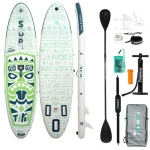 FunWater Nafukovací Paddleboard SUPFW05D Tiki 320cm zelená / príslušenstvo (SUPFW05D)