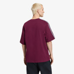 Tričko adidas Adicolor 3-stripes Oversized Tee Maroon M