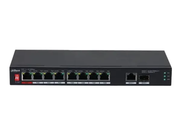 Dahua PFS3110-8ET1GT1GF-96 / Switch / 1000Mbps / 9x RJ-45 / 1x SPF / 8x PoE (PFS3110-8ET1GT1GF-96)