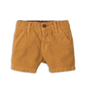 Kraťasy dojčenské ľanové, Minoti, Camel 3, hnedá - 80/86 | 12-18m