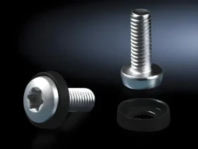 Rittal Skrutky M5 16 mm strieborné / Skrutky do racku / M5 / 16 mm / 50 ks (7094130)