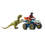 Schleich Dinosaurs 41466 Útek pred velociraptorom na štvorkolke