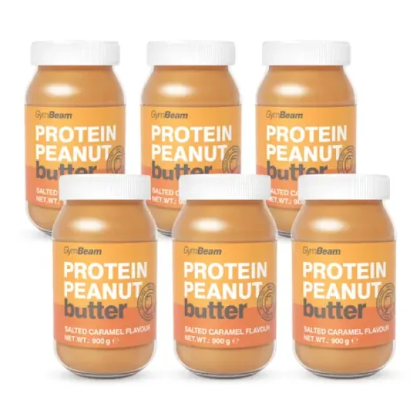 Proteínové arašidové maslo - GymBeam (slaný karamel, 6 x 900 g) (7471-7-saltycaramel-6x900g)