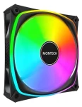 Montech RX120 PRO čierna / Ventilátor / 120 mm / ARGB / PWM / Reverse (RX120 PRO BLACK)
