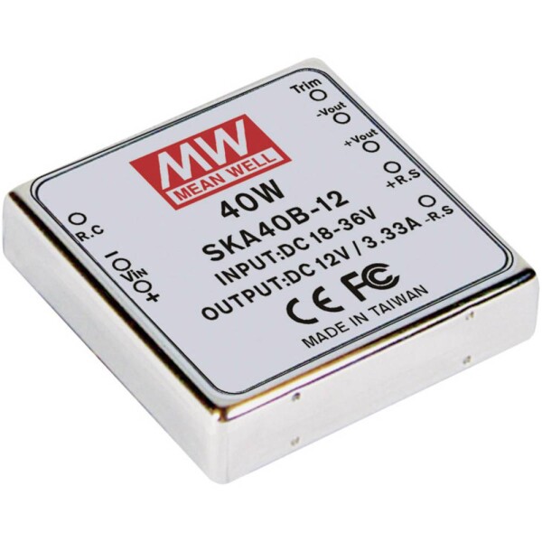 MEAN WELL SKA40C-12 DC / DC menič napätia 39 W Počet výstupov: 1 x; SKA40C-12