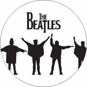 Jedlý papier The Beatles siluety 19,5 cm - Pictu Hap - Pictu Hap