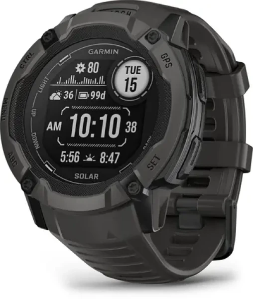 Garmin Instinct 2X Solar 50mm Graphite / inteligentné hodinky / GPS / BT / 10 ATM / meranie dennej aktivity / solárne dobíjanie (010-02805-00)