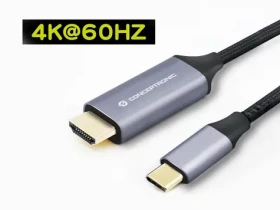 Conceptronic USB-C 3.2 na HDMI 2.0 sivá / Adaptér / 4K 60Hz / 2 m (ABBY10G)