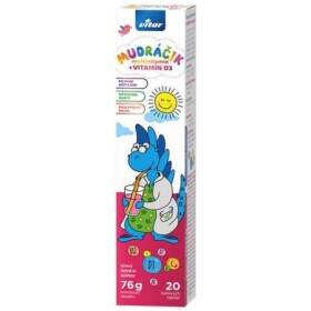 VITAR MUDráčik multivitamín + vitamín D3 20 šumivých tabliet