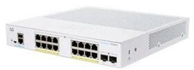Cisco Cisco switch CBS250-16P-2G-UK, 16xGbE RJ45, 2xSFP, fanless, PoE+, 120W - REFRESH