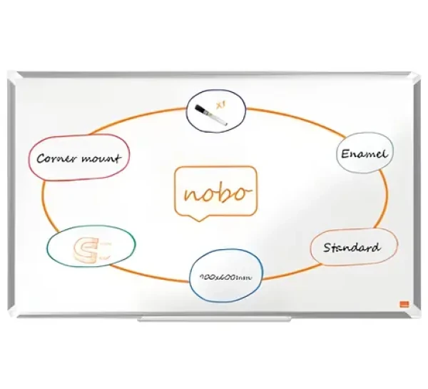 NOBO Premium PLUS 900x600 mm biela / Magnetická tabuľa / Smaltovaný povrch / Hliníkový rám (1915144)