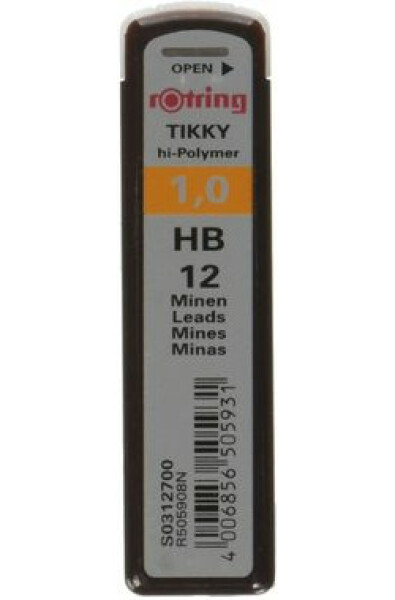 Rotring Tuhy 1.0mm - HB 12 ks / Tuhy do mikroceruzky (S0312700)