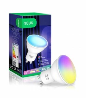 Nous P8 / Chytrá žiarovka / GU10 / 380 lm / RGB / WiFi (NOUS-P8-1-1551)