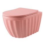 REA - Súprava: Závesná WC misa + Umývadlo na dosku Duo Sweet Pink Matt KPL-K3001