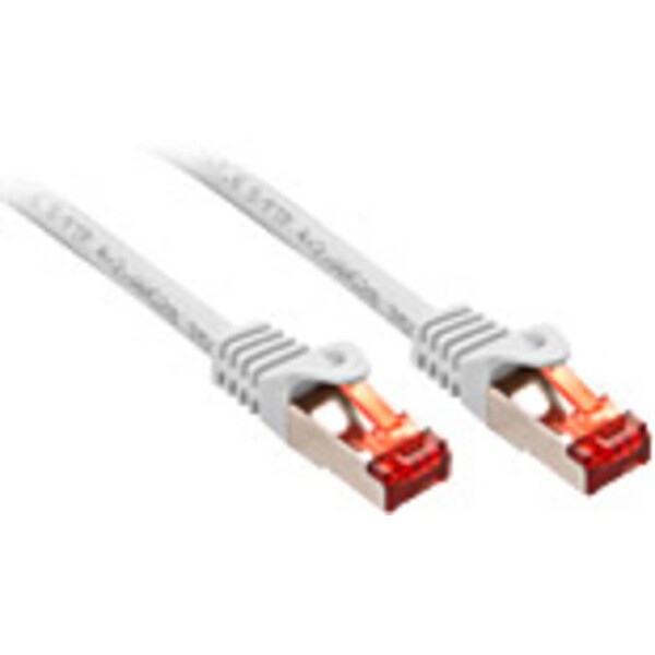 LINDY 47387 RJ45 sieťové káble, prepojovacie káble CAT 6 S/FTP 7.50 m biela tienený 1 ks; 47387