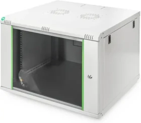 Digitus Dynamic sivá / Nástenný rozvádzač / 19" / 7U / 416x600x600 mm / sklenené dvere / IP20 (DN-19 07U-6/6-EC)