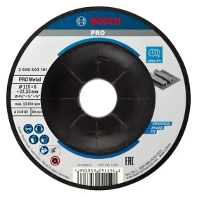 BOSCH Brúsny kotúč na kov 115x22,23 mm / Brúsny kotúč / na oceľ / hrúbka 6 mm (2608603182)
