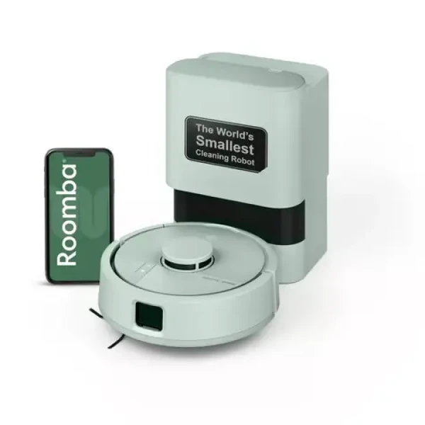 IRobot Roomba Mini Combo + AutoEmpty doc svetlo zelená / Robotický vysávač / vysávanie mopovanie / 2 400 mAh / Wi-Fi (F155440)