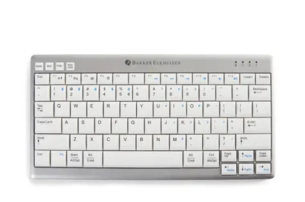 BakkerElkhuizen Ultraboard 950 Compact Wireless svetlo šedá / Klávesnica / Ergonomická / Bluetooth / US layout (BNEU950WUS)
