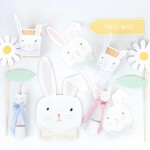 Meri Meri Veľkonočné papierové servítky Easter Bunny White - 16 ks